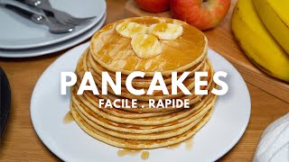 Pancakes facile et rapide  Une simple astuce qui change tout  🥞 [upl. by Alyal]