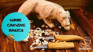 Wood Carving for Beginners  BasicsampTips [upl. by Nwahsor]