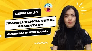 Translucencia nucal aumentada y ausencia de hueso nasal en semana 13 Posible Síndrome Down [upl. by Prentice]