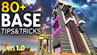 The ULTIMATE 80 Beginner Horde Base Building Tips and Tricks – 7 Days to Die 10 [upl. by Locin176]