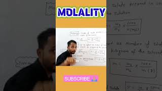 MOLALITY MOLARITY NORMALITY chemistrytopic neet chemistrytopic [upl. by Brick]