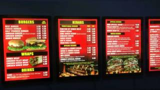 Led Menu Boards amp Lightboxes [upl. by Monaco957]