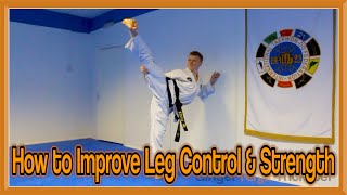 Taekwondo Kicking Drills  Kicking Control and Leg Strength  GNT Tutorial [upl. by Carmelina]