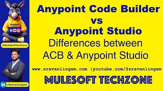 Anypoint Code Builder vs Anypoint Stuido  ACB mulesoft salesforce acbvsanypointstudio [upl. by Ahl]