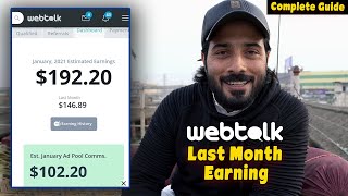 Earn Money Online  How to earn money on WebTalk  Complete Guide [upl. by Aman]