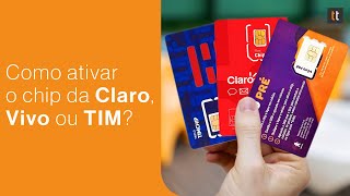 Como CADASTRAR e ATIVAR chip novo TIM Vivo e Claro Tutorial [upl. by Tonie]