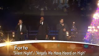 Forte Tenors  National Tree Lighting 2013  Silent Night amp Angels We Have Heard On High [upl. by Narok748]