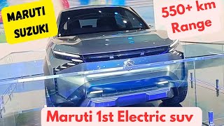 Suzuki evx  maruti 1st Electric suv comes with 550 km range  Maruti Suzuki evx 2024 Carjanta [upl. by Lacie]