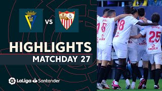 Resumen de Cádiz CF vs Sevilla FC 02 [upl. by Amie]