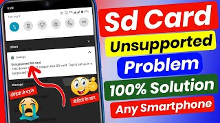 How to fix unsupported sd card problem  unsupported sd card unsupported sd card problem solve 100 [upl. by Cirederf]