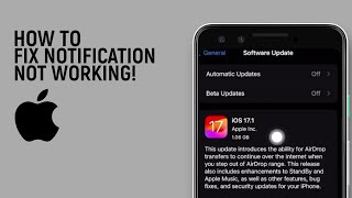 How To Fix Notifications Not Working On iPhone After IOS easy [upl. by Orvan]