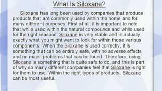 What Is Siloxane [upl. by Nalla]