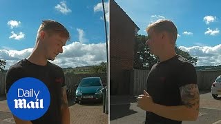 Moment man is caught and confronted by pedophile hunters [upl. by Llatsyrk]