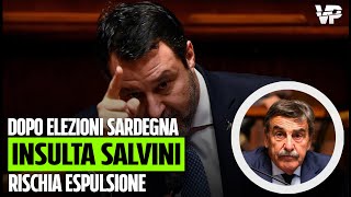 ELEZIONI SARDEGNA Insulta Matteo Salvini Eurodeputato leghista rischia ora lespulsione [upl. by Enra]