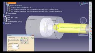 CFT350 FAO Tournage avec Catia V5  Mise en butée avant [upl. by Aniratak]