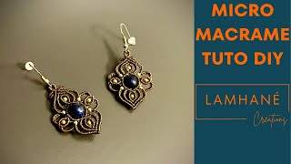 Tuto MicroMacramé DIY  Boucles dOreilles quotAnaïsquot [upl. by Archer]