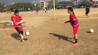 Hetauda football academy Makwanpur Nepalgirls teamBinisha n Kamala [upl. by Alexa663]