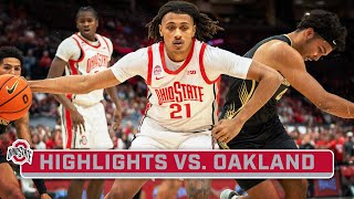 Oakland at Ohio State  Highlights  Big Ten Basketball  Nov 6 2023 [upl. by Scevour191]