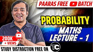 1  Probability  Introduction and Related Terms  IIT JEE Mathematics LECTURES [upl. by Korman]