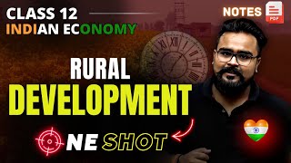 RURAL DEVELOPMENT class 12 ONE SHOT  Indian economy by GAURAV JAIN [upl. by Kovacev]