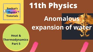 Anomalous expansion of water in tamil11th physicsHeat and thermodynamicsunit 8 [upl. by Al]