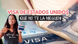 Visa de Estados Unidos 2023 requisitos para que no la nieguen [upl. by Alaekim]