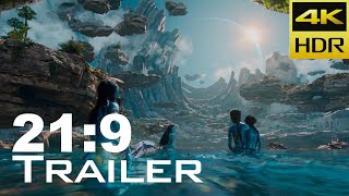 219 AVATAR 2 The Way of Water 2022 Ultrawide 4K HDR Trailer  UltrawideVideos [upl. by Neenahs]