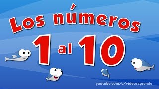 Los números del 1 al 10 en español para niños [upl. by Drucie]