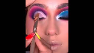 Purple Blue Eye Makeup Tutorial  Evening Eye Makeup [upl. by Holna323]