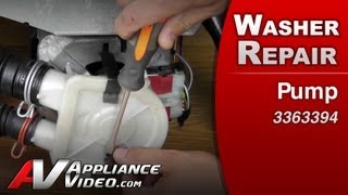 Whirlpool Washer Repair  Leaking Water  Pump [upl. by Vi]