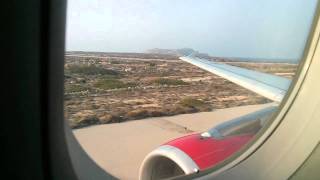 Czech Airlines Airbus A319 landing at Karpathos [upl. by Illib]