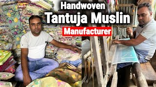 Direct from Saree Weavers Handwoven Muslin amp Cotton Saree Manufacturer  Tantuja Muslin Saree [upl. by Ecylahs]