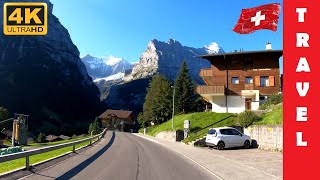 Driving in Switzerland 6 From Grindelwald to Lauterbrunnen  4K 60fps [upl. by Val]