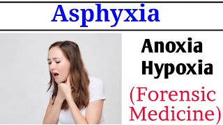 Asphyxia  Hypoxia amp Anoxia  Forensic medicine [upl. by Isherwood738]