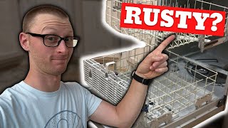 How to Fix a Rusty Dishwasher Rack  DIY REPAIR  Easy amp Effective [upl. by Amalle]