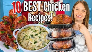 Top 10 of the BEST EASY Chicken Recipes  Tasty Weeknight Dinners ANYONE CAN MAKE  Julia Pacheco [upl. by Hegyera356]