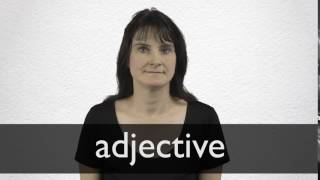 How to pronounce ADJECTIVE in British English [upl. by Dyer]