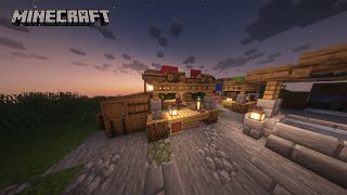 Minecraft Building a Market Stall [upl. by Konstantine372]