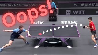 Top 5 Times Players Dropped their Racket in Table Tennis [upl. by Simonette437]