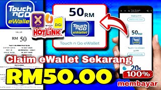 TERBARU cara claim RM50 ewallet masuk touch n go FREE je 2024 [upl. by Leahicm]