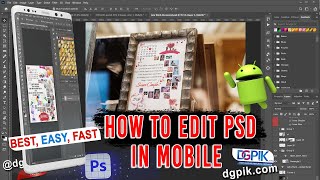 How to Edit Psd in Mobile  Photoshop in Android Mobile Free [upl. by Uoliram]