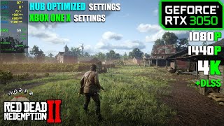 RTX 3050  Red Dead Redemption 2  HUB amp Xbox One X settings [upl. by Jinny]