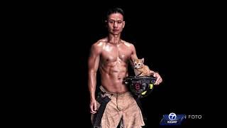 Sneak peak behind the Firefighters amp Pets Calendar shoot [upl. by Tezil]