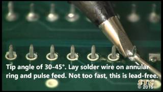 Professional Soldering Hand Soldering Techniques  Lead Free [upl. by Nilad506]