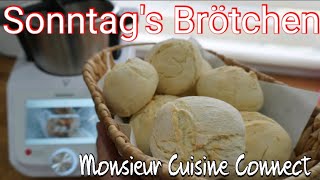 MCC  Backen  Sonntags Brötchen  Teig kneten mit dem Monsieur Cuisine Connect  Rezepte Test 🎬 [upl. by Bekki]