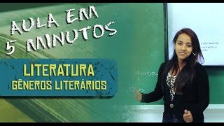 LITERATURA  GÊNEROS LITERÁRIOS 5MIN [upl. by Alyse]