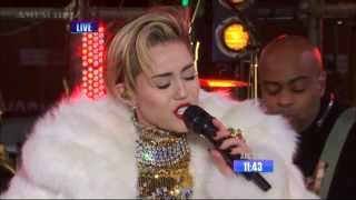 Miley Cyrus  Get It Right amp Wrecking Ball Live at New Years Rockin Eve 2014 [upl. by Tobias240]