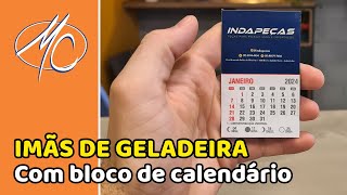 IMÃS DE GELADEIRA COM BLOCO DE CALENDÁRIO 2024 [upl. by Rehnberg]