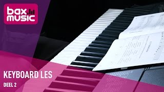 Keyboard Les 2 Noten lezen en vingerzetting  Bax Music [upl. by Adnicul]