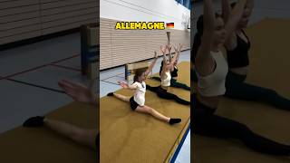 ALLEMAGNE VS FRANCE  LES ÉTIREMENTS POUR GRAND ÉCART gym souplesse [upl. by Mcwherter]